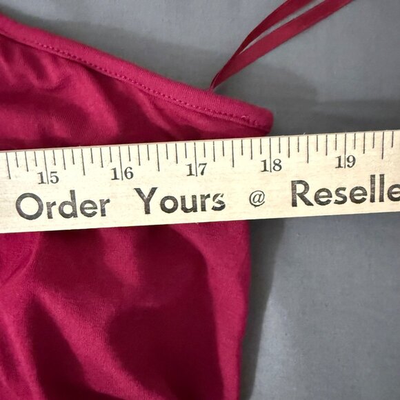 Ann Taylor Dress Women's Large Tall One-Shoulder Midi Elastic Waist Asymmetrical - Picture 9 of 11